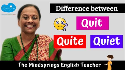 difference between quit quite quiet usage with examples confusing words english grammar