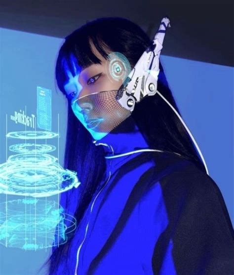 Whiteandblue Blue Aesthetic Futurecore Futuristic Cyberpunk Neon
