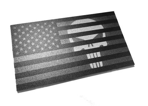 subdued black 3 5x2 the punisher tactical military etsy american flag patch tactical