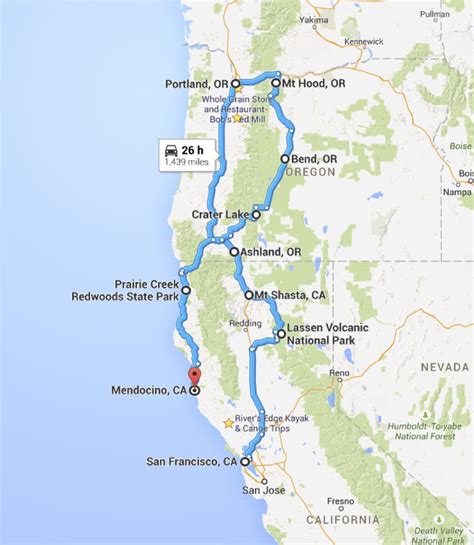 Power Travelers California And Oregon Road Trip Planning