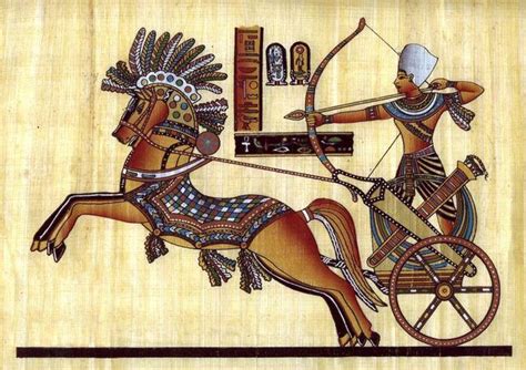 The Hyksos Used Horse Drawn War Chariots To Overwhelm The Egyptians And