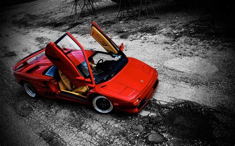 Lamborghini Diablo Red Wallpaper