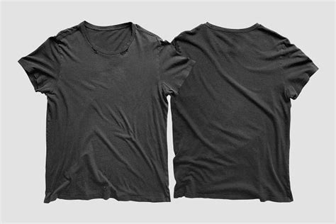6736 Black T Shirt Template Front And Back Psd Amazing Psd Mockups File