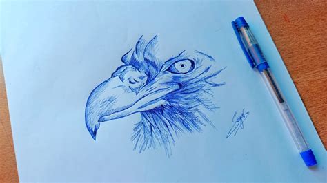 Blue Pen Drawing Blue Pen Drawing Ideas How To Draw With Pen