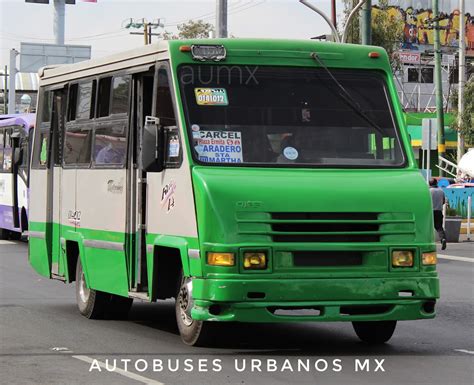 Transporte público autobuses y microbuses CDMX Microbús Chevrolet Cafer