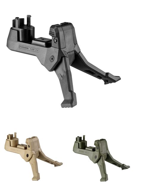 Tactical Podium Bipod Quick Deployment Bipod With Integrated Grip