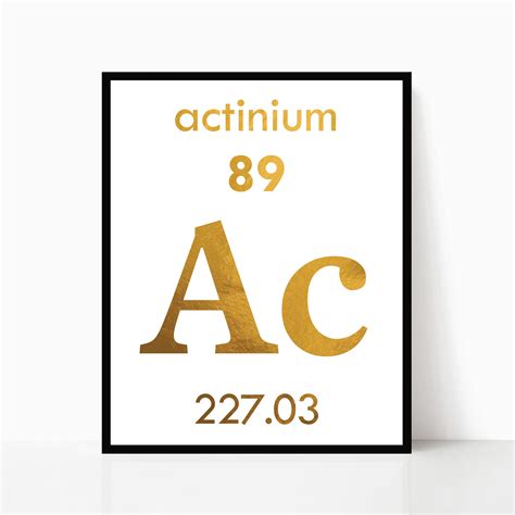 Periodic Table Wall Art Foil Print Set Of 3 Periodic Table Etsy