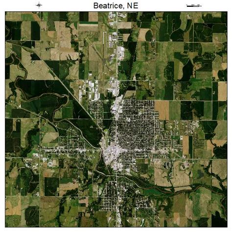 Aerial Photography Map Of Beatrice Ne Nebraska