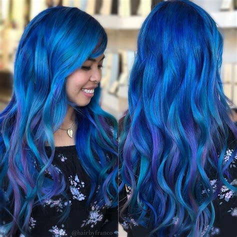 Ocean Hues 🌊🐋 Hairbyfranco Pravanavivids Bluehair Mermaidhair