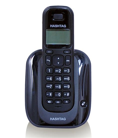 Buy Hashtag 6111n Cordless Landline Phone Black Online At Best Price