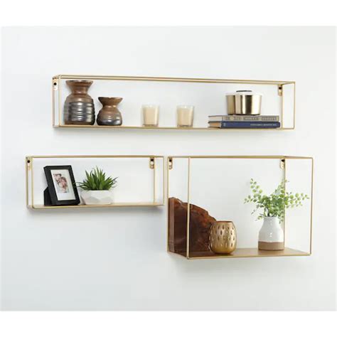 There are 5517 gold decoration ball for sale on etsy, and they cost $17.64 on average. Gold Floating Shelf by Studio Décor® | Floating shelves, Floating shelves diy, Shelves