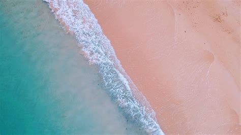 Download 1920x1080 Wallpaper Nature Soft Sea Waves Aerial View