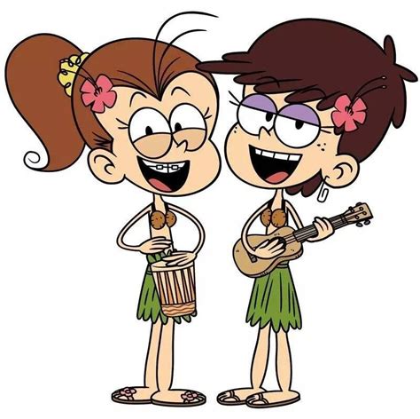 💛luan💛 And Luna In Their 🏖beach Clothes🏖 Loud House Characters The Loud House Luna Loud