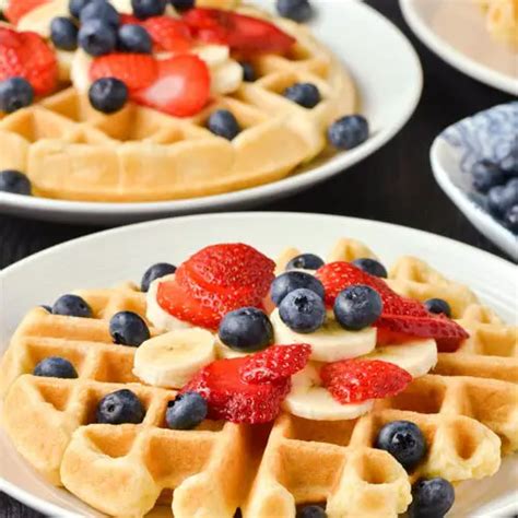 How To Make Waffles Without Milk Food And Life Lover