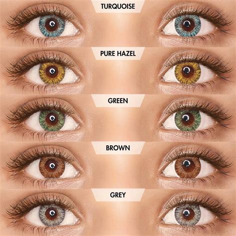 2pcs Pair Contact Lenses Contact Lenses For Eyes Yearly Blue Brown