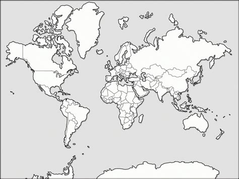 How to color a free world or united states map? Map Of The World For Kids To Color - Coloring Home