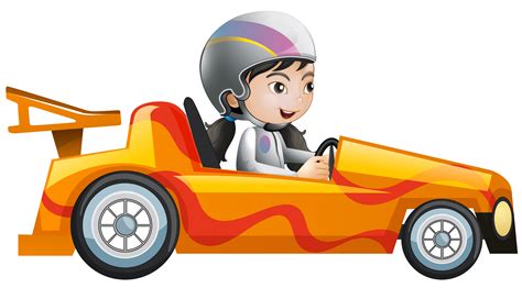 Top Populer Cartoon Race Car Clip Art Motif Top