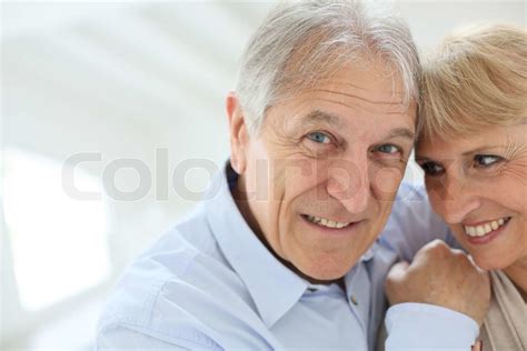 senior couple cheerful stock image colourbox