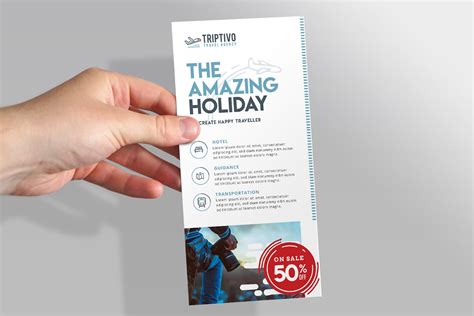 Download Free DL Rack Card Template Mockup PSD for Photoshop - BrandPacks