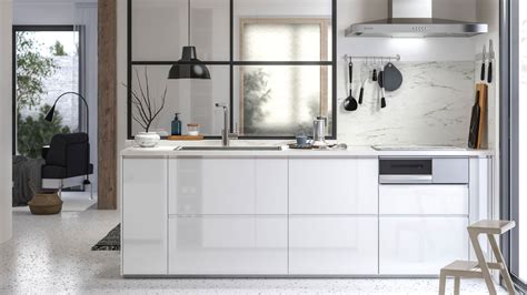 VOXTORP High-gloss White Kitchen - IKEA