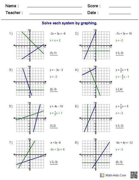 Solving graphically two variable systems of inequalities worksheets this systems of equations worksheet will produce problems for solving two variable systems of inequalities graphically. Solve Each Inequality And Graph Its Solution Worksheet ...