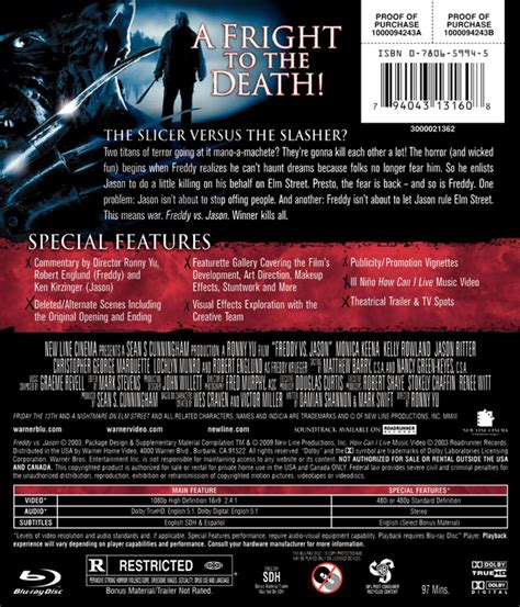 Freddy Vs Jason — Home Video Nightmare On Elm Street Companion