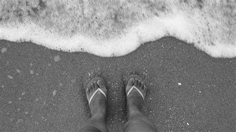 Feet Black And White Sand · Free Photo On Pixabay