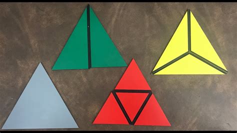 Montessori Sensorial Constructive Triangles Box 3 Preschool Youtube