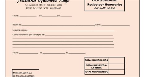 Formatos En Excel De Recibo Por Honorarios Factura Recibo De Agua Vrogue