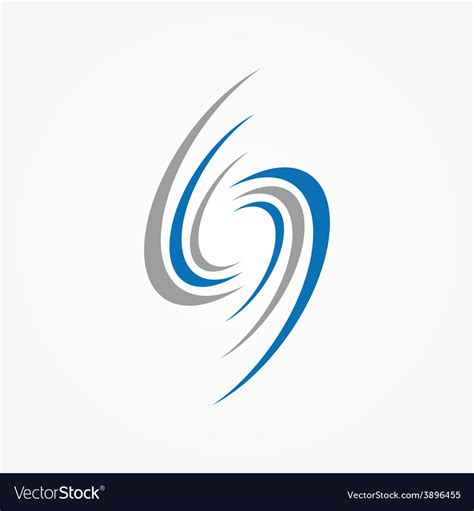 Spiral And Swirls Logo Design Elements Royalty Free Vector