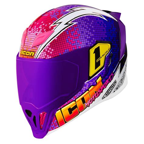 The Helmet Is Designed To Look Like It Has Been Painted Purple Yellow
