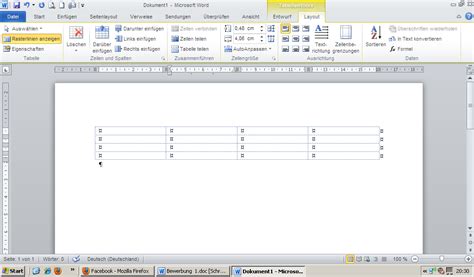 Danach aktivieren sie im gleichen aufklappmenü die option „gitternetzlinien anzeigen. Word 2010 - Gitternetzlinien in der Tabelle einblenden