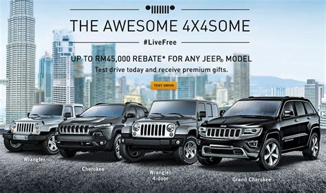 jeep malaysias awesome xsome offers   rm  rebates