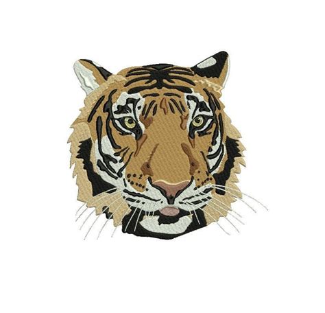 Tiger Machine Embroidery Design 3 Size Instant Download Etsy