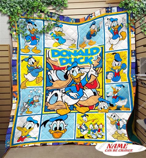 Personalized Donald Duck Blanket Donald Duck Fleece Blanket Etsy