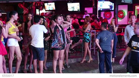 Red Light District In Pattaya Thailand Stock Video Footage
