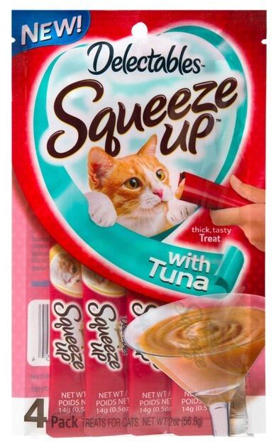 Hartz Delectables Squeeze Ups Tuna Lickable Cat Treat 20 Oz Pack Of