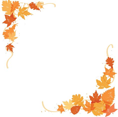 Autumn Page Borders Design