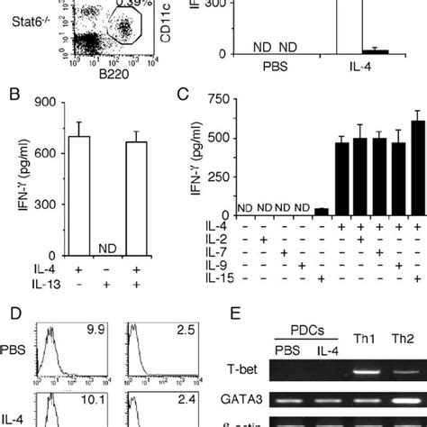 Il 4 Induces Ifn ␥ Production In Pdcs By A Stat6 Dependent Mechanism