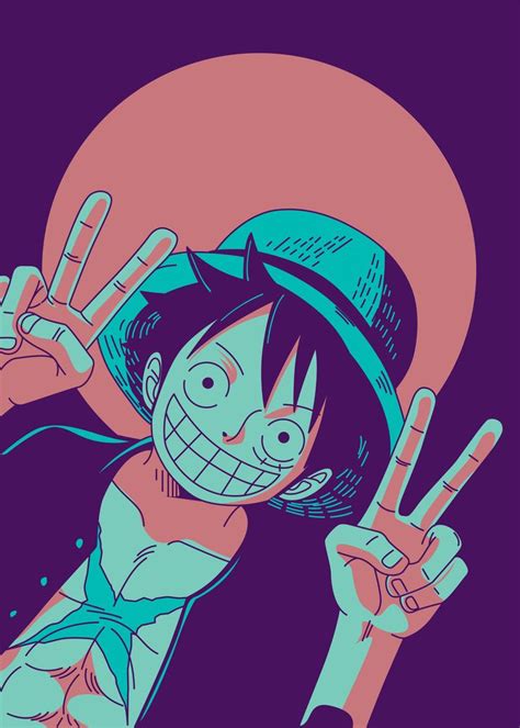 Mugiwara Luffy Poster By Al Art Displate In 2021 Manga Anime One