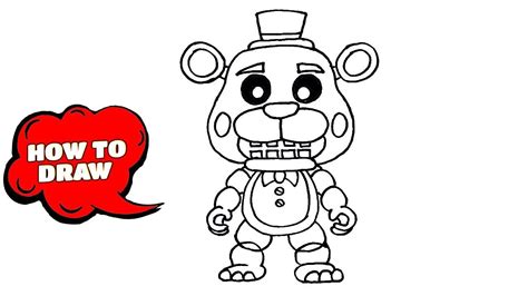 How To Draw Five Nights At Freddys Step By Step At Drawing Tutorials