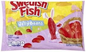 The fish come in the traditional red flavor. Swedish Fish Jelly Beans - 13 oz, Nutrition Information ...