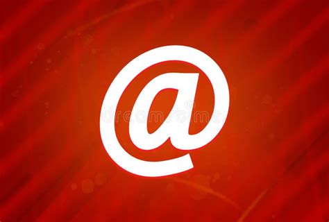 Emaill Address Icon Isolated On Abstract Red Gradient Magnificence