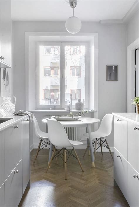 Clean Kitchen With A Small Dining Area Coco Lapine Design White