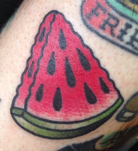 Watermelon Tattoo Tilly Dee Qld Watermelon Tattoo Traditional