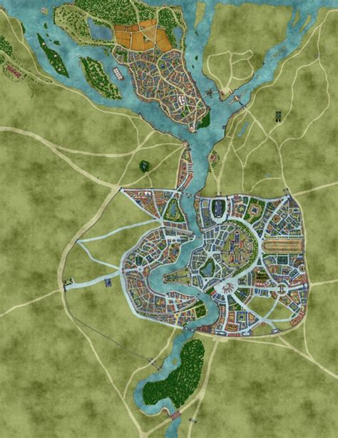 Major Work In Progress Map Of The Capitol City Of Renehiem The Jewel