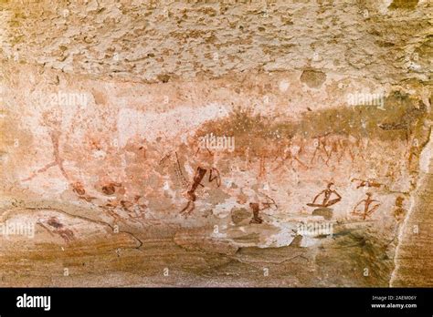 Ancient Bushman San People Rock Art Site Twyfelfontein Paintings