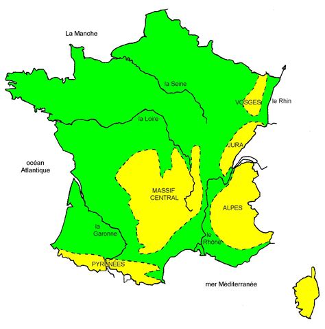 Carte De France Avec Villes Principales Et Fleuves Carte Des Villes