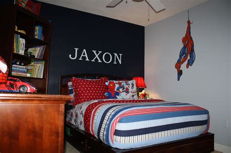 Their superhero comic book themed bedrooms superheroes is a fun theme for all kids superhero avengers… Jax's Spiderman Room is FINALLY COMPLETE. | Marvel bedroom ...
