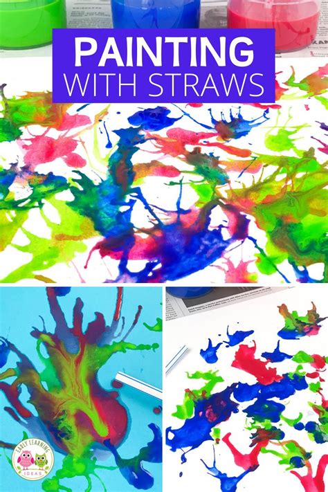 How To Create An Amazing Blow Painting With Straws In 2021 Creative